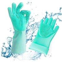 Magic Silicone Cleaning Gloves - Purple
