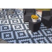 Grey & White Geometric Outdoor Rug - 3 Sizes!