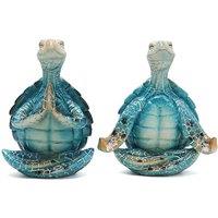 Mini Yoga & Meditation Sea Turtle Garden Statue - Two Designs