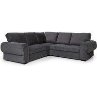 Horizon Grey Fabric Corner Sofa Bed with Storage - Modern 4-Seater