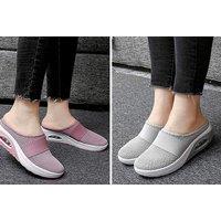 Women'S Slip-On Heel Mesh Sandals - 5 Colours