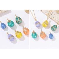 Enamel Easter Egg Necklace Pendant - 6 Colours!