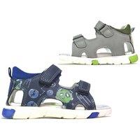 Unisex Black Boys' Outdoor Sport Sandals - Durable Synthetic, Breathable, Adjustable, Kids' Summer Shoes