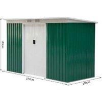 Outsunny Durable Corrugated Metal Storage Shed