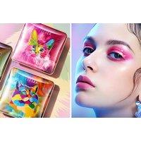 2 Feline Eyes Eyeshadow Palettes - Rose & Fruit Punch