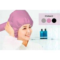 Portable Soft Bonnet Drying Hood - Black, Silver Or Pink!