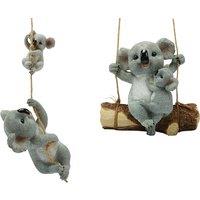 Outdoor Hanging Koala Garden Statue - Weatherproof Resin, Two Playful Styles
