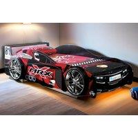 Kids Black MRX Racing Car Bed - Fun Themed Children's Single Bed