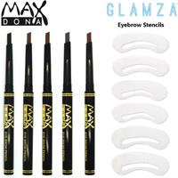 Maxdona Eyebrow Pens & 6 Brow Stencils