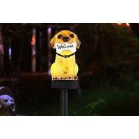 Cute Dog Solar Powered Garden Lights - Multiple Pack Sizes