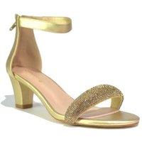 Unisex Black Women'S Faux Leather Two Strap High Heeled Sandals - Chic, Comfortable, Dressy