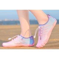 Unisex Pink Quick Dry Mesh Beach Shoes - Lightweight, Breathable, Unisex, Water Sports Trainers (UK 3-11)