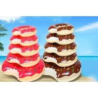 Inflatable Donut Swim Ring - 2 Colors & 5 Sizes! - Pink