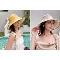 Women'S Wide Brim Bow Sun Hat - 5 Colours