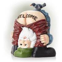 Naughty Garden Gnome Welcome Decoration