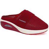Unisex Black Women'S Mesh Air Cushion Slip-On Trainers - Lightweight, Breathable & Non-Slip