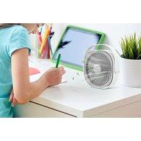 Usb Rechargeable Rotatable Mini Desk Fan - 3 Colours!