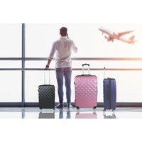 3-Piece Diamond Luggage Set - Silver