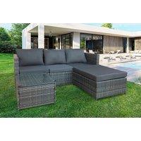 3-Seater Rattan Garden Corner Sofa Set