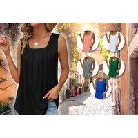 Women'S Square Neck Tank Top - 6 Colours Available