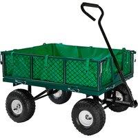 Heavy Duty Metal Garden Wagon Trailer - Optional Cover