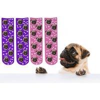 Personalised Pet Face Socks - 1 Or 2 Pairs!