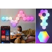 Led Hexagonal Colour Changing Wall Lights - Multiple Pack Sizes