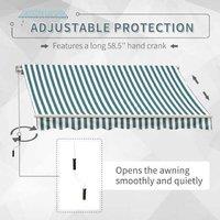 Outsunny Awning Canopy Shelter - Green