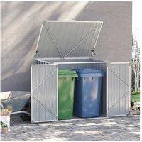 5Ft X 3Ft 2-Bin Steel Storage Shed