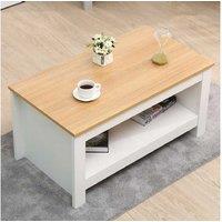 Stylish Coffee Table with Versatile Bottom Shelf