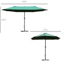 Outsunny 4.6M Double-Sided Sun Canopy For Garden Leisure