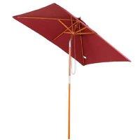 Outsunny Vibrant Red Patio Parasol