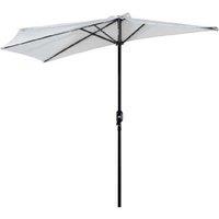 Outsunny 2.7M Stylish Half Round Parasol