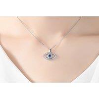 Evil Eye Cubic Pendant Necklace