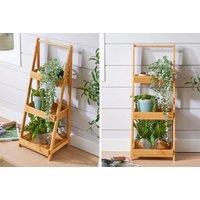 Three Tier Bamboo Plant Stand