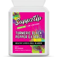 Suppzup-Turmeric Pepper - 60 Capsules - Black