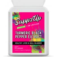 Suppzup-Turmeric Pepper - 60 Capsules - Black