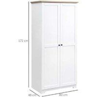 Homcom 172Cm Wooden Storage Cabinet