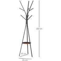 Homcom Stylish Free-Standing Metal Coat Rack