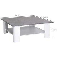 Homcom Stylish 2-Tier Vintage Coffee Table
