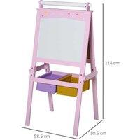 Homcom 3 In 1 Kids Wooden Art Easel