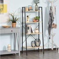 Homcom 4-Tier Vintage Ladder Shelf