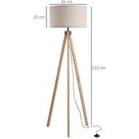 Homcom 5Ft Elegant Tripod Floor Lamp