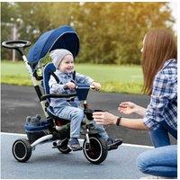 Homcom 7-In-1 Tricycle For Kids - Blue