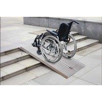 HOMCOM Ultra-Portable Folding Aluminum Wheelchair Ramp