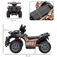 Homcom Kids Ride-On Four Wheeler Atv Car