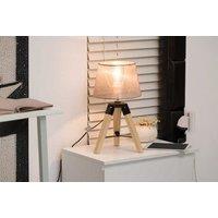 Homcom Elegant Wooden Tripod Table Lamp