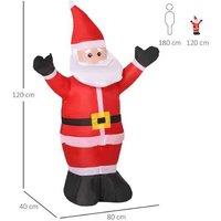 Homcom Jolly Inflatable Santa Claus