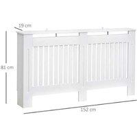 Homcom Elegant Slatted Radiator Cover