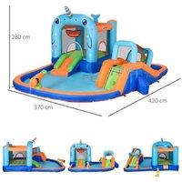 Outsunny Magical Narwhals Bounce Castle